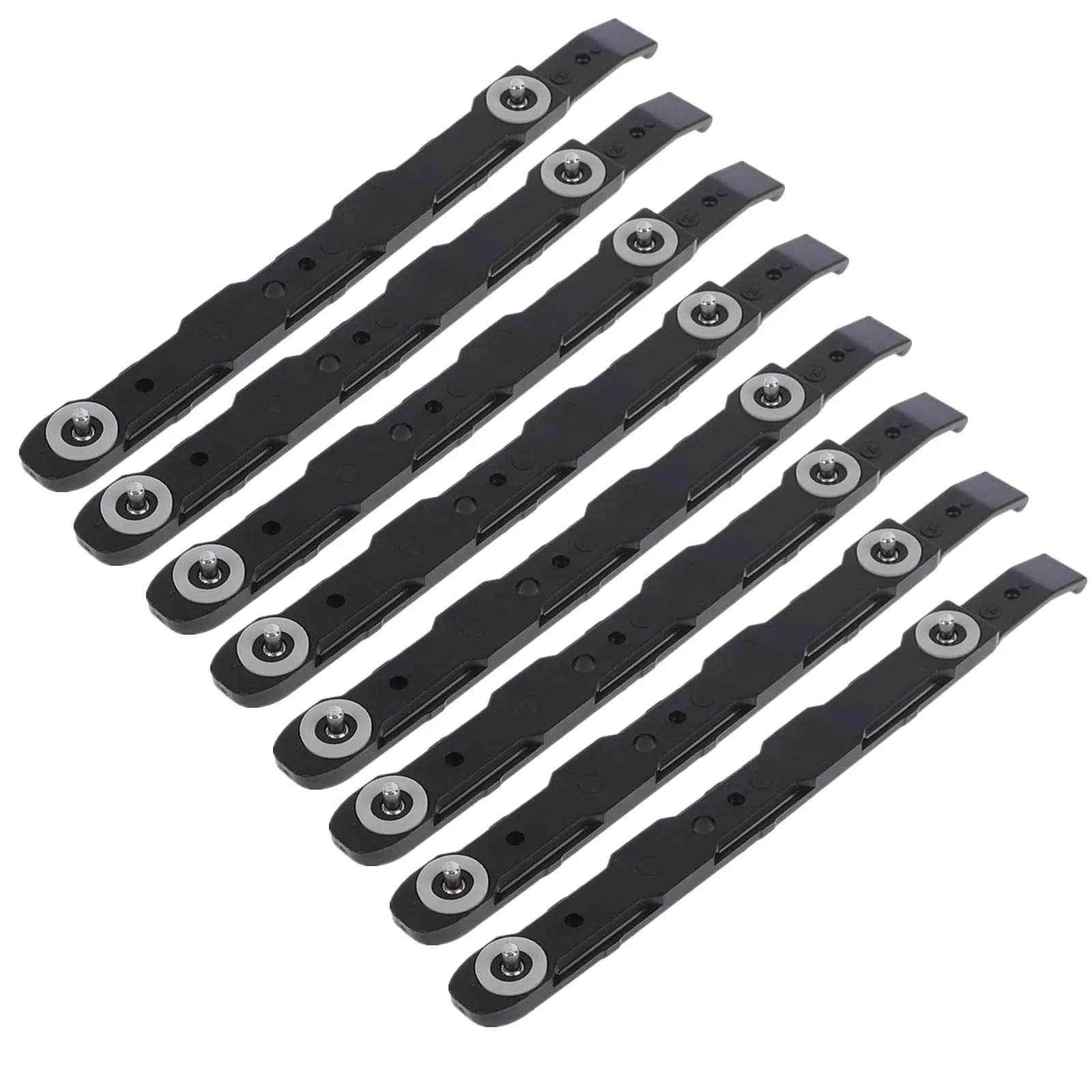 Uoeo 8 Pack HOME Hard Drive Mounting Rails 14.5*1.2cm | Durable Plastic Anti-Scratch Rails — 8-Pack