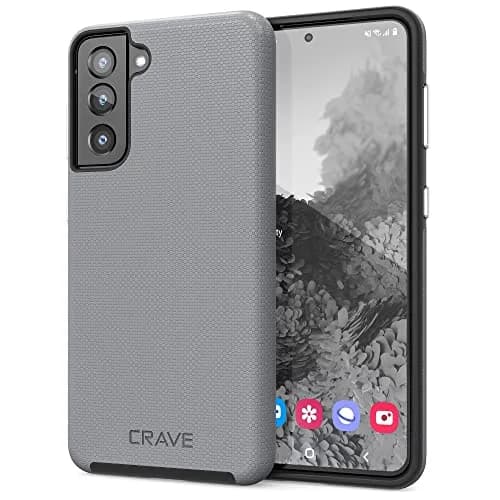 Crave Dual Guard for Samsung Galaxy S21 Case - Slate | Dual Layer TPU/PC Protection