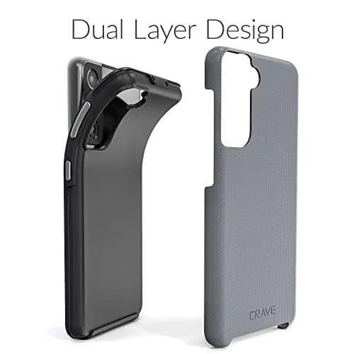 Crave Dual Guard for Samsung Galaxy S21 Case - Slate | Dual Layer TPU/PC Protection thumbnail 7