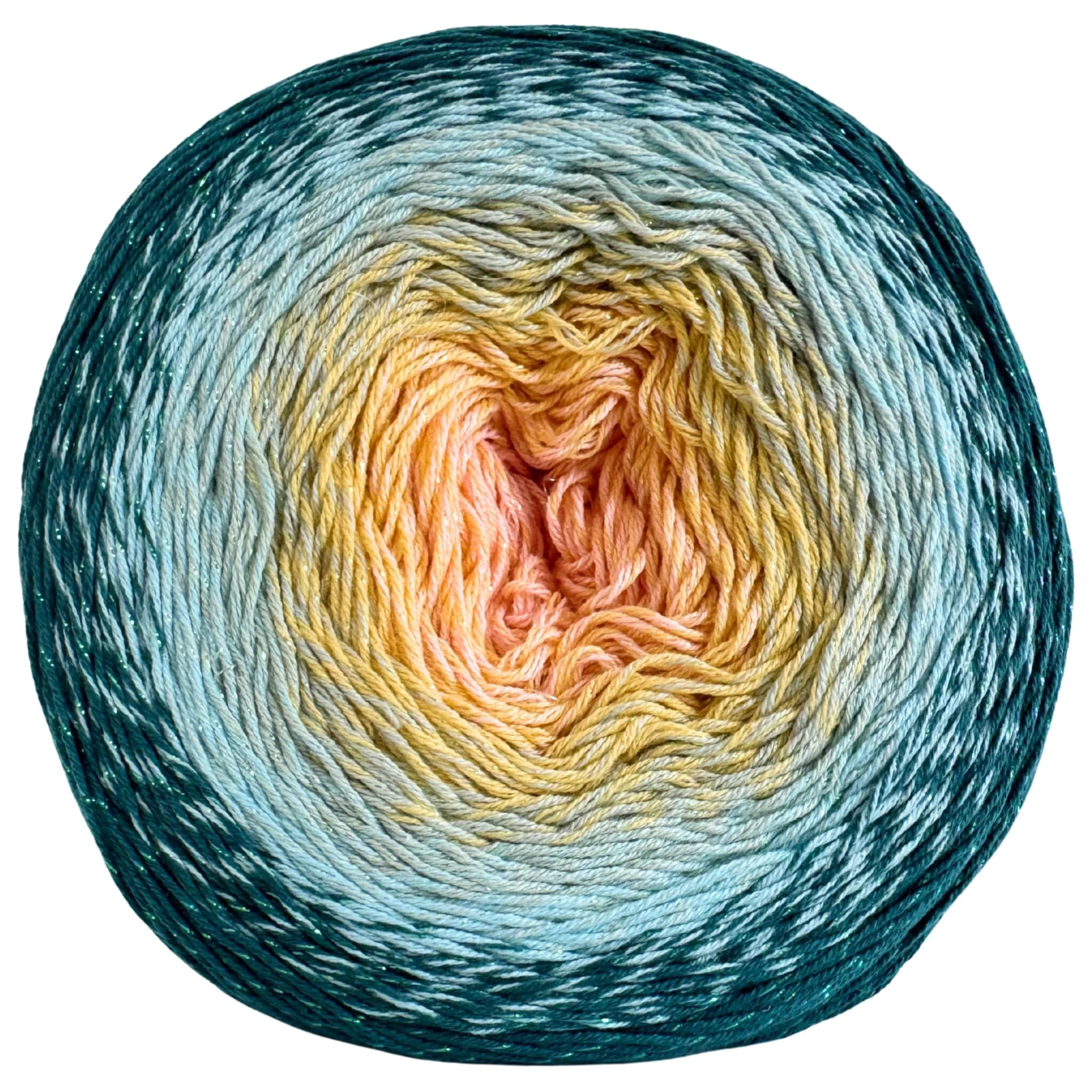 YarnArt Flowers Moonlight Gradient Cotton Acrylic Yarn 250g | Shiny Multicolor Crochet & Knitting — 3270