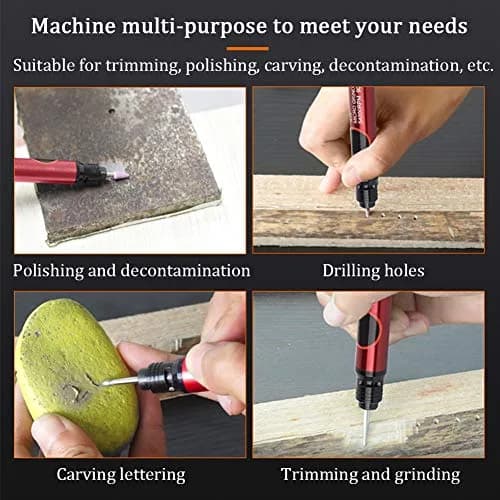 CALIDAKA Micro Air Die Grinder 3mm | High Speed, Light & Durable for Metal & Wood (65000 RPM) thumbnail 5