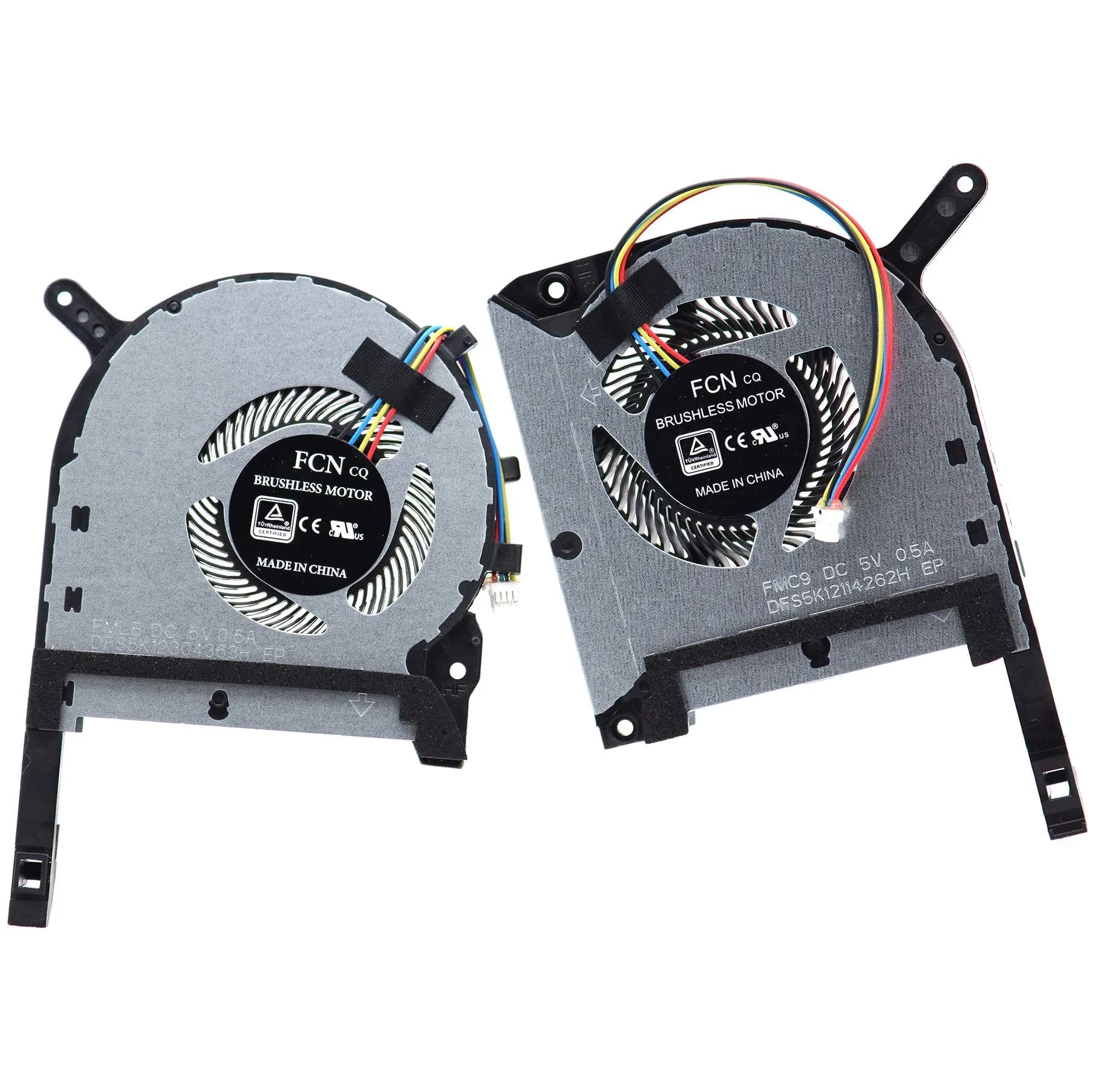 Deal4GO CPU & Graphics GPU Cooling Fan Replacement for ASUS FX Series | Plug & Play, 5V DC, 4-pin Connector — CPU + GPU Cooling Fan set