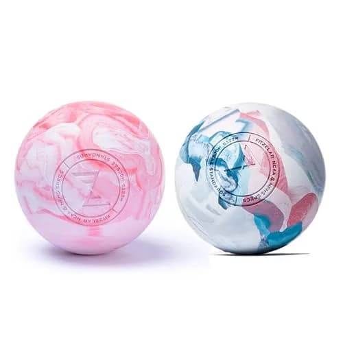 FITZELAR 2-Pack Massage Lacrosse Balls 6.3 cm (2.5 inch) | Myofascial Release & Deep Tissue thumbnail 1
