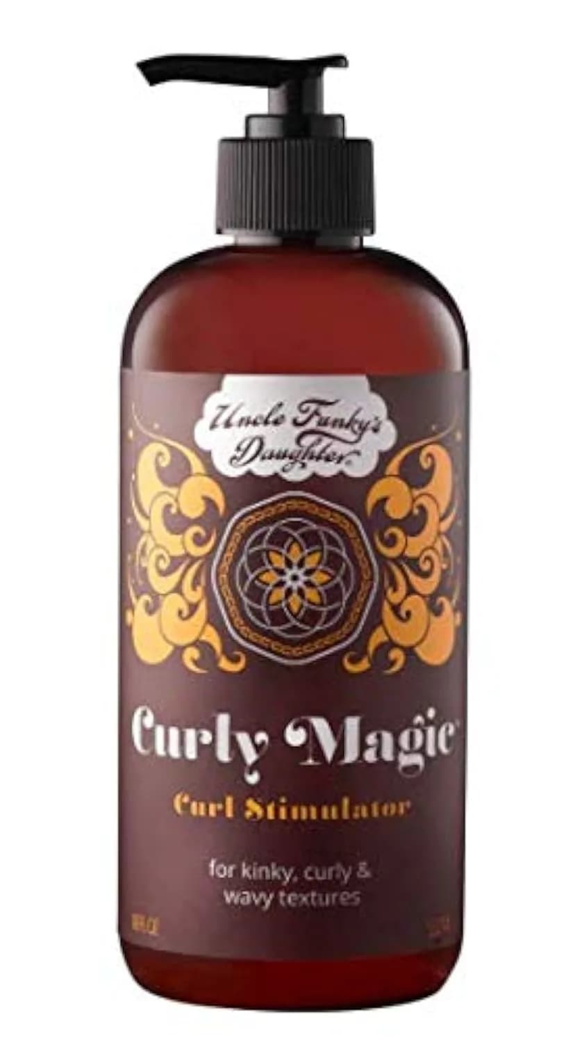 Uncle Funky's Daughter Curly Magic Stimulator 18 oz | Defines & Moisturizes Curly Hair — Black