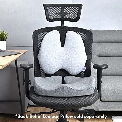 C CUSHION LAB Patented Pressure Relief Seat Cushion for Long Sitting Hours | 43.2 cm (17 in) x 40.6 cm (16 in) thumbnail 9