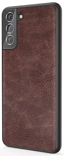 SALAWAT Galaxy S21 Case, Slim PU Leather Vintage Shockproof Phone Cover 6.2inch | Lightweight Hybrid Protection thumbnail 1