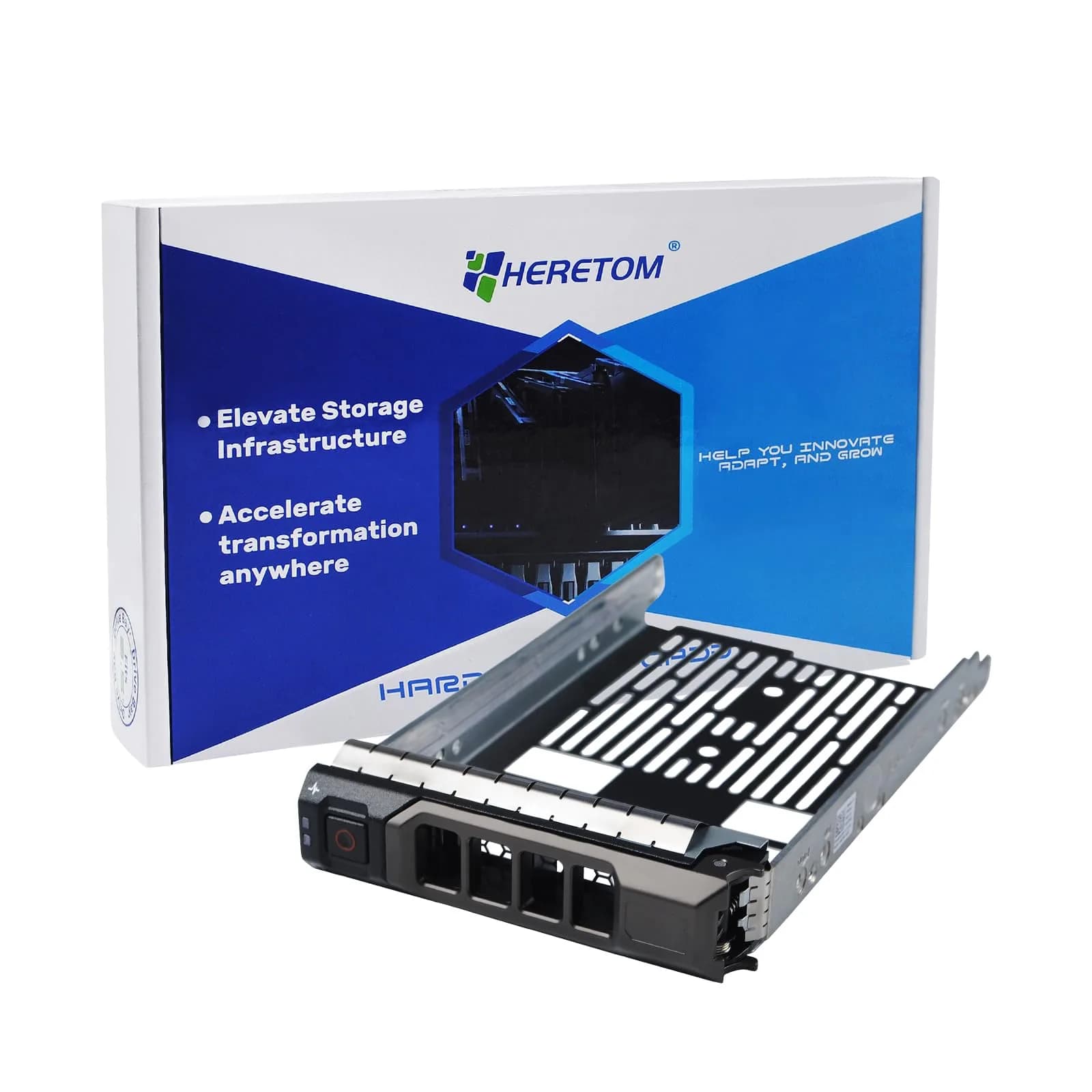 Heretom 3.5" F238F SAS SATA Hard Drive Caddy Tray | Compatible with Dell PowerEdge R710 R610 R515 R510 R415 R410 R320 R310 T710 T610