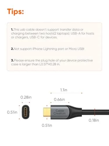 CableCreation Black 5FT/1.5m USB A to USB C Cable - 10Gbps Data Transfer & 60W Charging - view 2