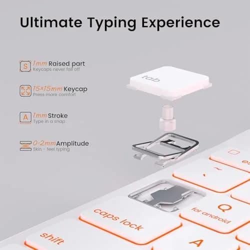 OYEEICE Keyboard Case for iPad Air 5th/4th Pro 11 inch 2020-2022, 7-Color Backlit Detachable Wireless Keyboard Case with Pencil Holder, Stand Folio Cover for iPad Pro 11" 1st-4th Gen & Air 4th/5th Gen thumbnail 8