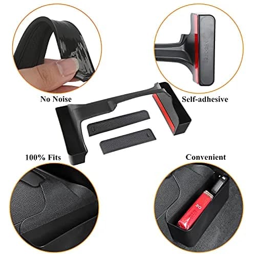 YOCTM Interior Organizer 3-Pack for Jeep Wrangler JL JT Gladiator 2024-2026 | Passenger Grab Tray, Shifter Side Tray, Armrest Storage Box thumbnail 6