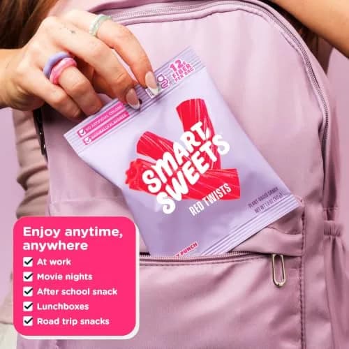 PRIME NUTRITION SMART Sweets RED Twists 4 Pack | Plant-Based Vegan Keto Friendly Snack thumbnail 6