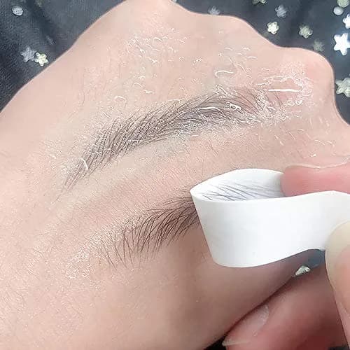 Micro Traders Natural Eyebrow Color Stickers 10 Sheets (100 Pairs) | Hair-Like Waterproof Transfers for Women & Men thumbnail 6