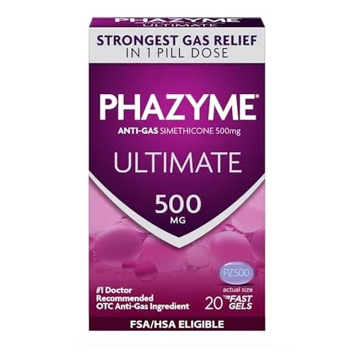 Phazyme 500 mg 20 Count | Fast Gas Relief for Adults in India thumbnail 1