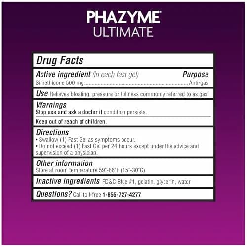 Phazyme 500 mg 20 Count | Fast Gas Relief for Adults in India thumbnail 7