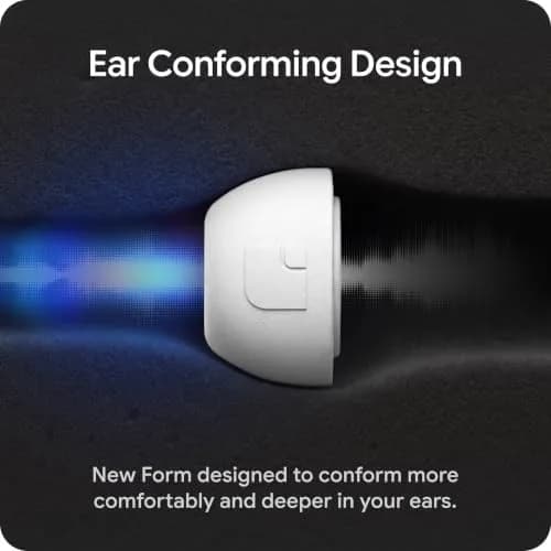 AutoLine Pro FoamMasters Memory Foam Ear Tips for AirPods Pro 1&2 White, S/M/L | Ergonomic Fit & Noise Isolation thumbnail 4