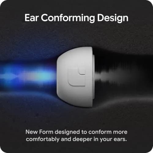 AutoLine Pro FoamMasters Premium Memory Foam Ear Tips for AirPods Pro 1&2 Gray, S/M/L | Ergonomic Fit & Noise Isolation thumbnail 4