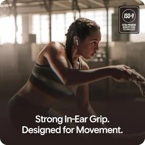 AutoLine Pro FoamMasters Premium Memory Foam Ear Tips for AirPods Pro 1&2 Gray, S/M/L | Ergonomic Fit & Noise Isolation thumbnail 5
