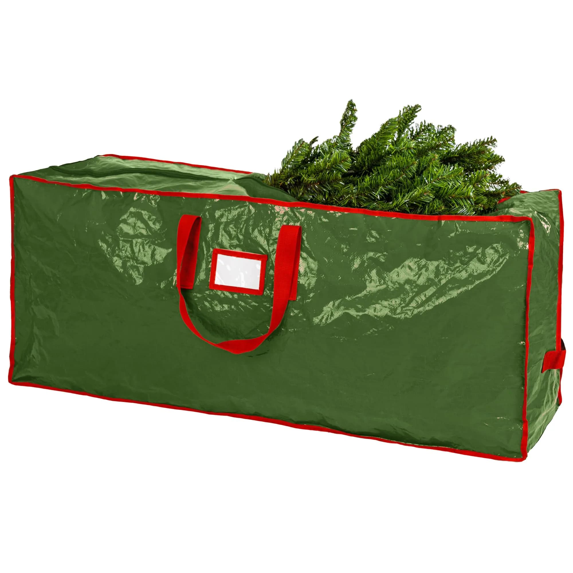 Handy Laundry Christmas Tree Storage Bag for 7.5 ft Trees | Durable Waterproof Material, Zippered, Carry Handles, Protects Against Dust, Insects & Moisture (Green) - main product image