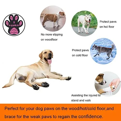 Aqumax Anti-Slip Pads for Dogs | Traction & Stability on Hardwood Floors (XXL-6.5cm x 6cm) thumbnail 5