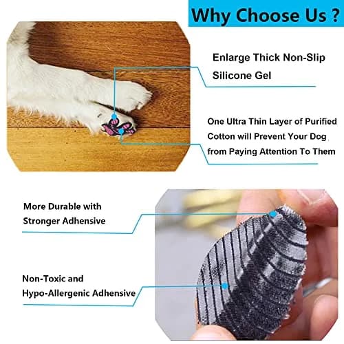 Aqumax Anti-Slip Pads for Dogs | Traction & Stability on Hardwood Floors (XXL-6.5cm x 6cm) thumbnail 2