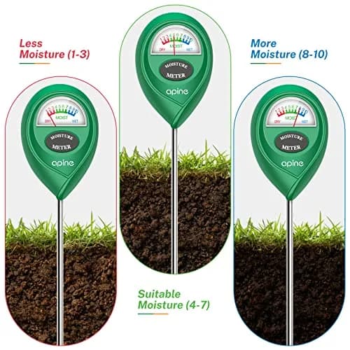 apine Soil Moisture Meter for Indoor/Outdoor Plants | Green, 26 cm (10.24 in) Probe thumbnail 5