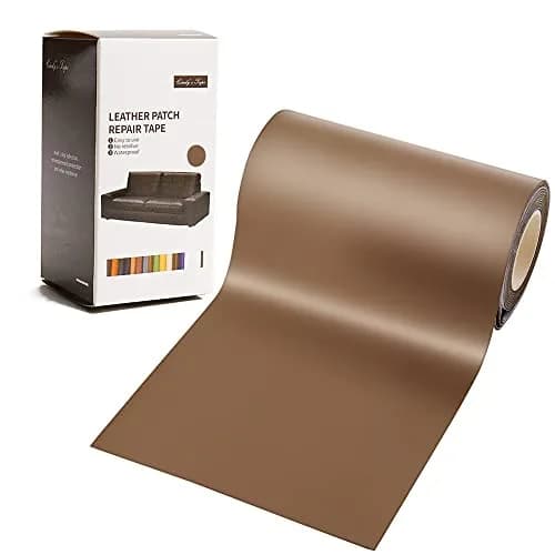 Cindy's Tape Leather Repair Patch Kit Medium Brown 3 x 60 inch | Self-Adhesive for Furniture, Car Seats, Jackets thumbnail 1