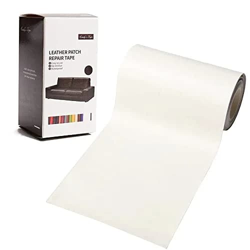 Cindy's Tape Leather Repair Patch Tape Cream White 3 x 60 inch | Self-Adhesive for Furniture & Car Seats thumbnail 1