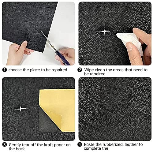 Cindy's Tape Leather Repair Patch Tape Cream White 3 x 60 inch | Self-Adhesive for Furniture & Car Seats thumbnail 4