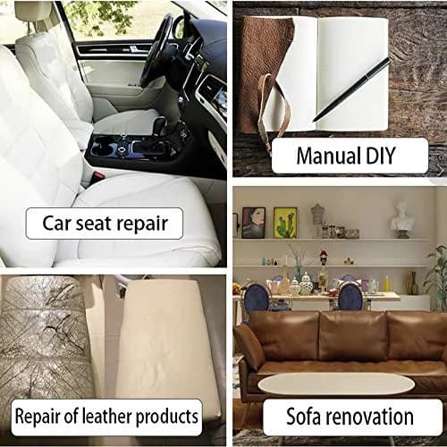 Cindy's Tape Leather Repair Patch Tape Cream White 3 x 60 inch | Self-Adhesive for Furniture & Car Seats thumbnail 6