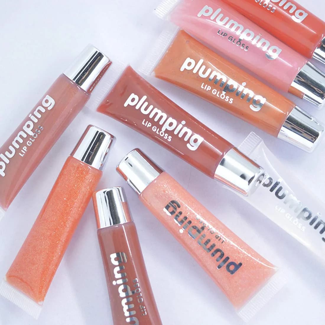MAEPEOR Glitter Glossy Plumping Lipgloss 02#Peachy Pink 15ml (0.5 Fl Oz) | Natural Lip Color with High Shine - view 7