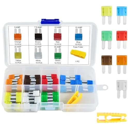 MuHize Micro2 Blade Fuse Kit 70 Pcs 5A-30A | Automotive Circuit Protection Assortment thumbnail 1
