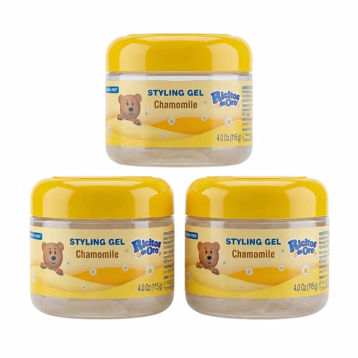 Ricitos de Oro Chamomile Hair Gel 4.05 Oz | Preserves Natural Color, Gentle Daily Use — Yellow