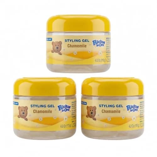 Ricitos de Oro Chamomile Hair Gel, 4.05 oz, 3-Pack | Gentle, Natural Hold for Kids thumbnail 1