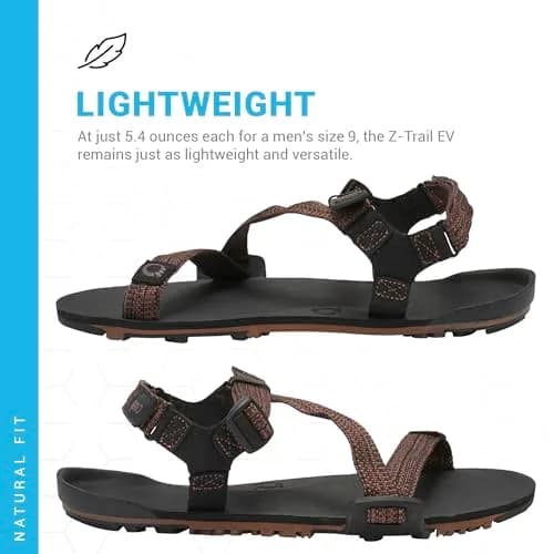 Xero Shoes Men's Z-Trail EV Barefoot Hiking Sandals 10mm (US 11 / EU 44) | Natural Movement & Protection thumbnail 6