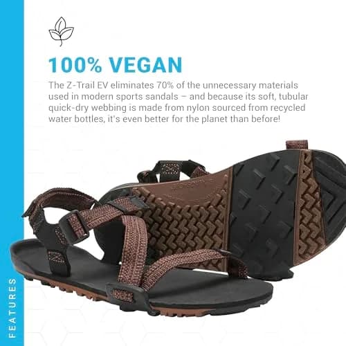 Xero Shoes Men's Z-Trail EV Barefoot Hiking Sandals 10mm (US 11 / EU 44) | Natural Movement & Protection thumbnail 2