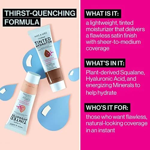 wet n wild Bare Focus Tinted Hydrator Skin Veil Porcelain | Lightweight Buildable Coverage 25.8 ml (0.91 fl oz) thumbnail 5
