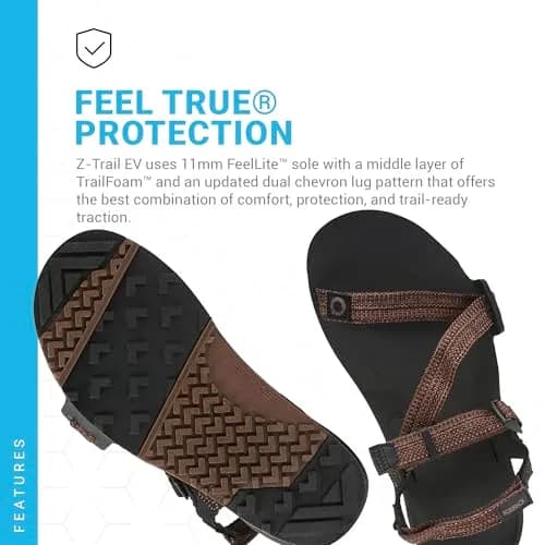 Xero Shoes Men's Z-Trail EV Barefoot Hiking Sandals | Ultra-Lightweight, Natural Movement thumbnail 3