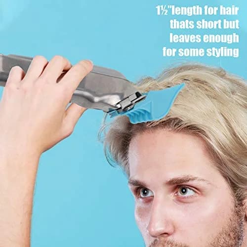 CR8GR8 Blue Hair Clipper Guides, 1.25" 1.5" 2" | Mega No.16 No.12 No.10 for Wahl Clippers thumbnail 3