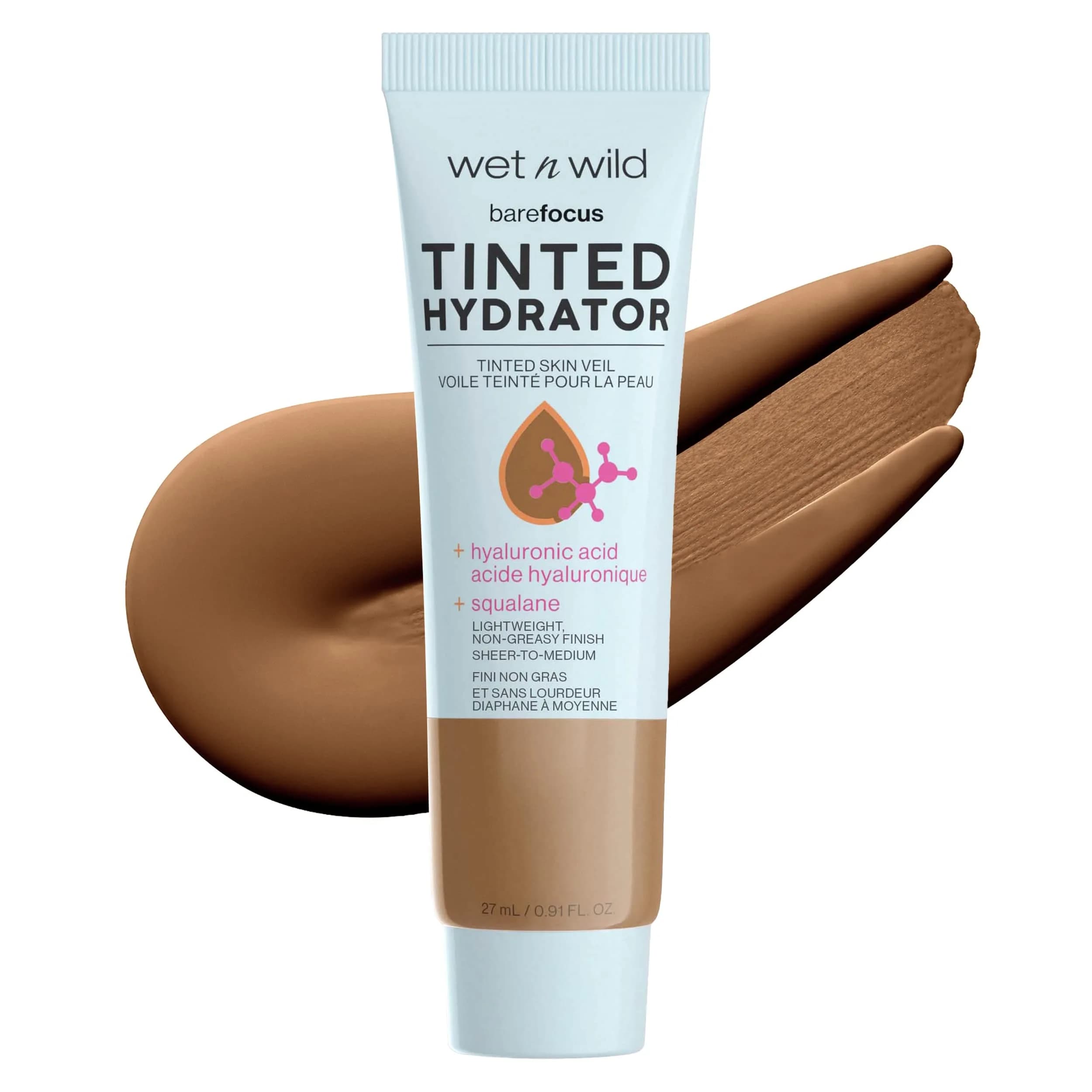 wet n wild Bare Focus Tinted Hydrator Fair Light Matte Finish | Oil-Free, Moisturizing Makeup with Hyaluronic Acid - main product image
