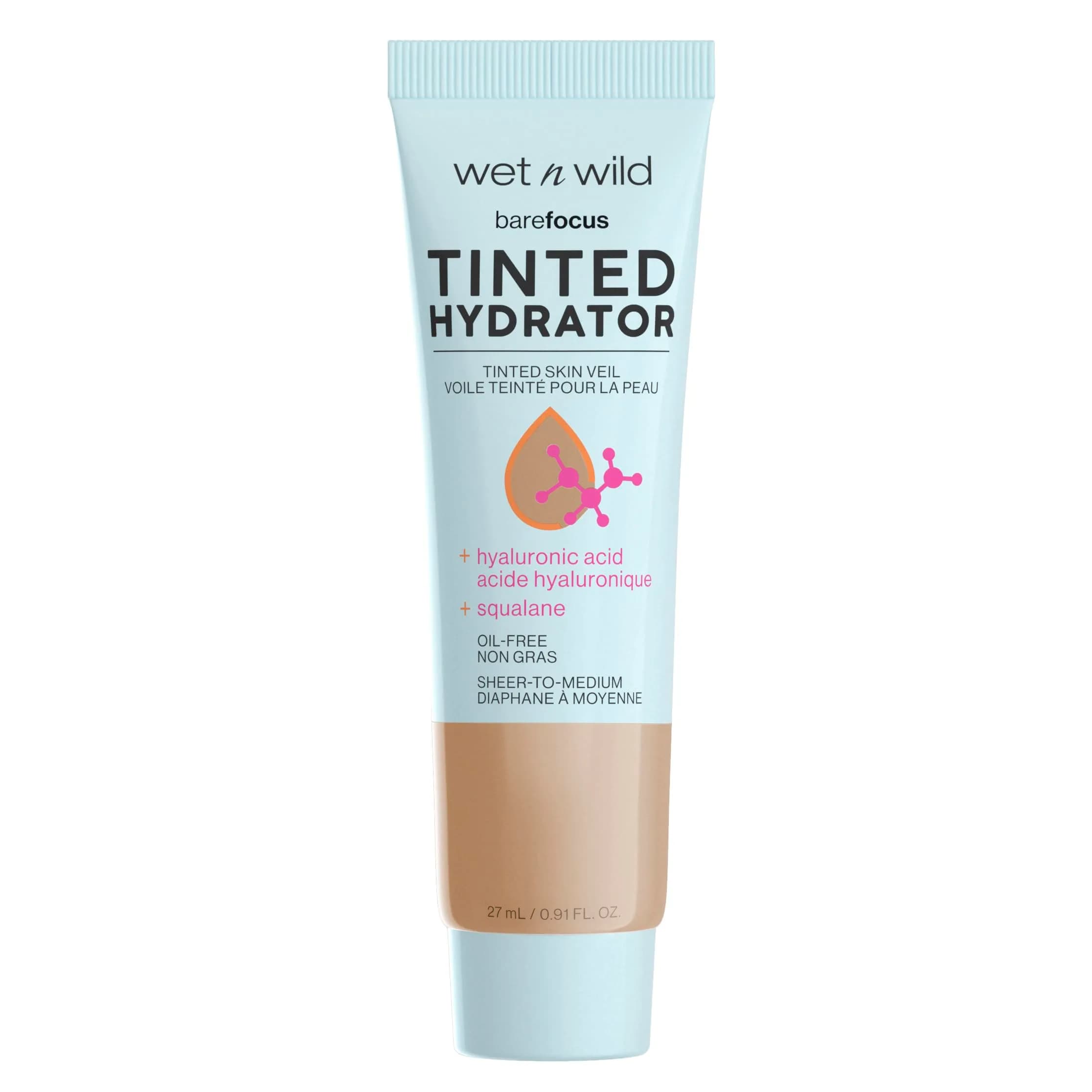 wet n wild Bare Focus Tinted Hydrator Skin Veil Medium Tan 1.82 fl oz (54 g) | Buildable Coverage for Normal, Dry, Combo Skin — Medium Tan