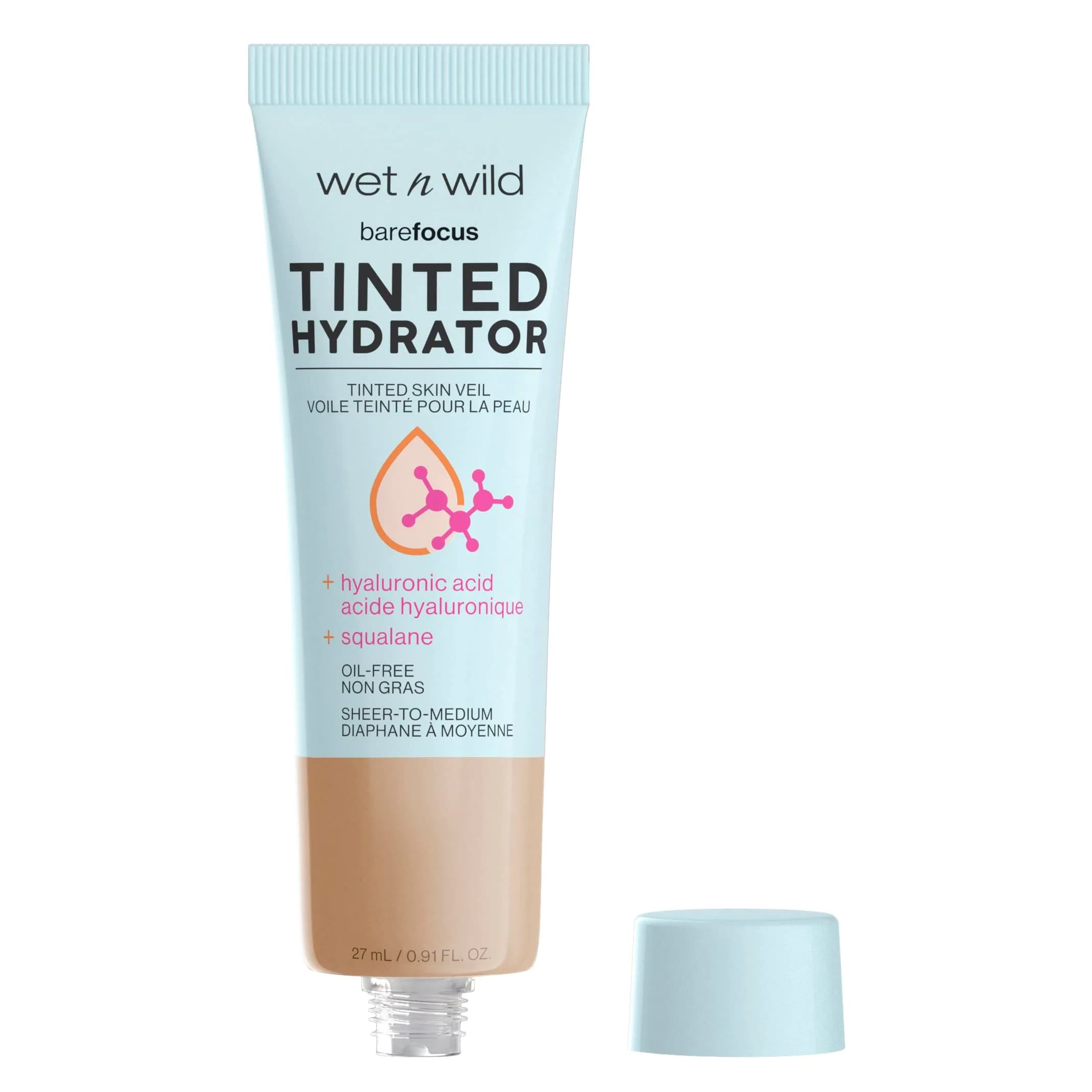 wet n wild Bare Focus Tinted Hydrator Skin Veil - Medium Tan | Lightweight Buildable Coverage 25.8 ml thumbnail 2