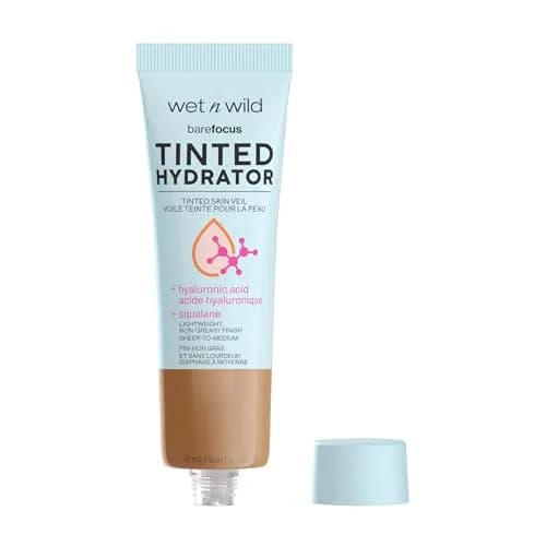 wet n wild Bare Focus Tinted Hydrator Deep 25.8 ml (0.91 fl oz) | Hydrating Tinted Skin Veil with Hyaluronic Acid & Vegan Squalane - view 2