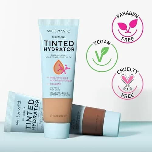 wet n wild Bare Focus Tinted Hydrator Deep 25.8 ml (0.91 fl oz) | Hydrating Tinted Skin Veil with Hyaluronic Acid & Vegan Squalane - view 3