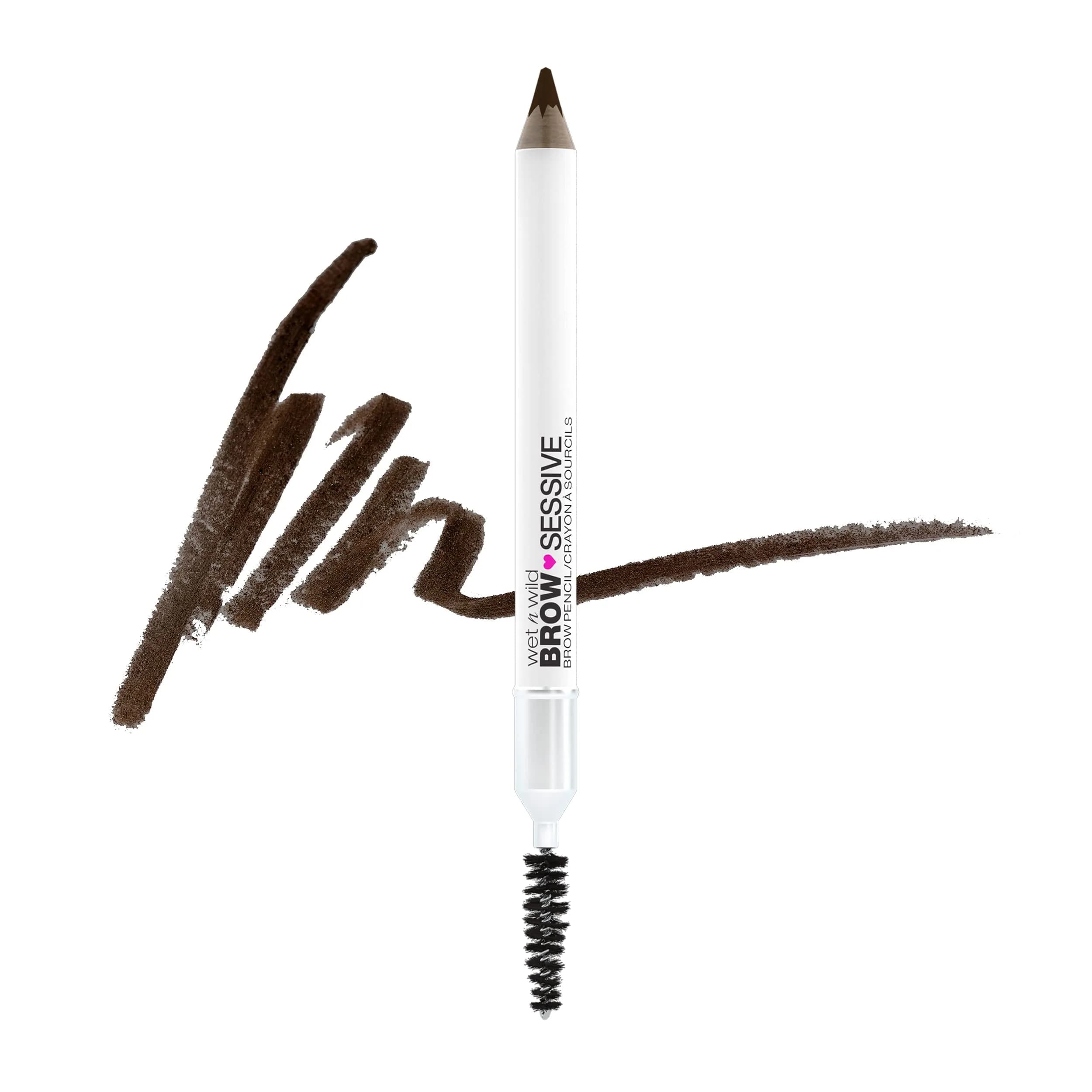 wet n wild Brow-Sessive Brow Pencil Dark Brown | Ultra-Precise Dual Ended Spoolie Brush - main product image