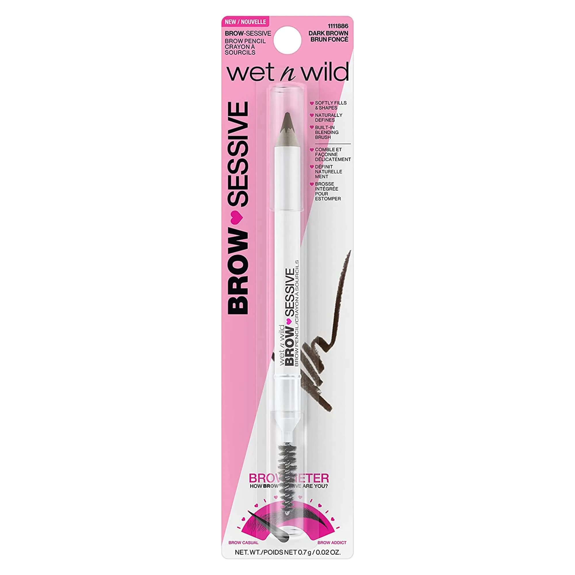 wet n wild Brow-Sessive Brow Pencil Dark Brown | Ultra-Precise Dual Ended Spoolie Brush - view 6