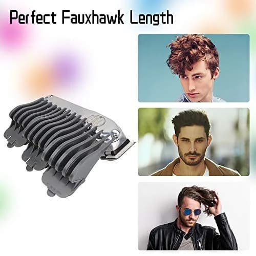 CR8GR8 Hair Clipper Guards, 3 Count | Fits Wahl Clippers, 2 Inch Long Style, Gray thumbnail 3