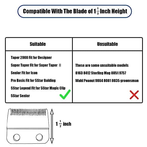 CR8GR8 Professional Hair Clipper Guards 1.25" 1.5" 2" | Fits Most Wahl Clippers (Black, 3-Count) thumbnail 9
