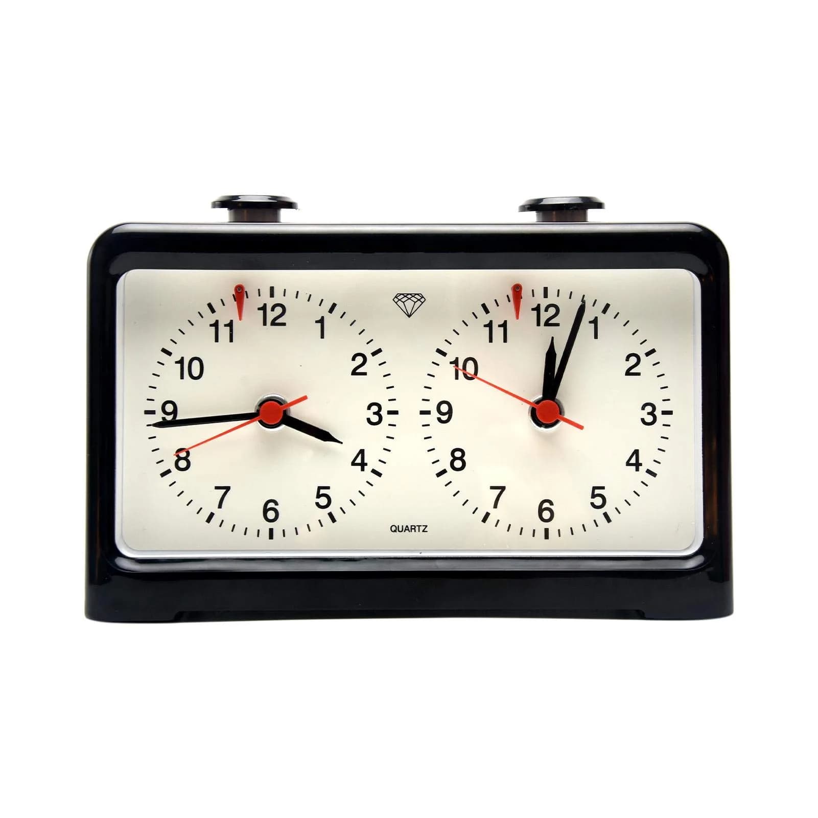 Just E Joy Classic Analog Style Chess Clock with Quartz Movement & Larger Base | Accurate Timing for Competitions — As Picture