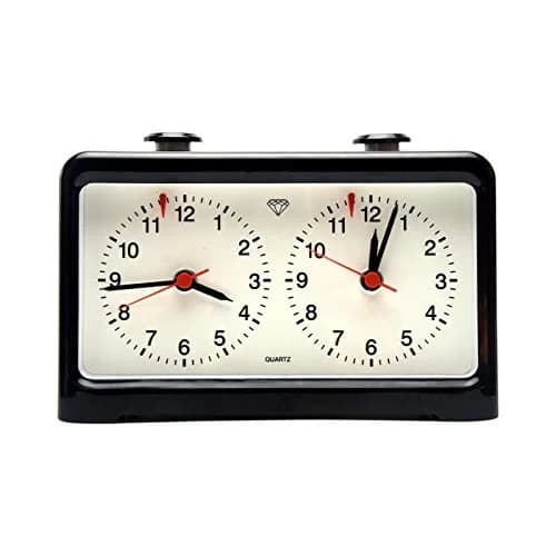 Just E Joy Classic Analog Style Chess Clock with Quartz Movement & Larger Base | Accurate Timing for Competitions thumbnail 1