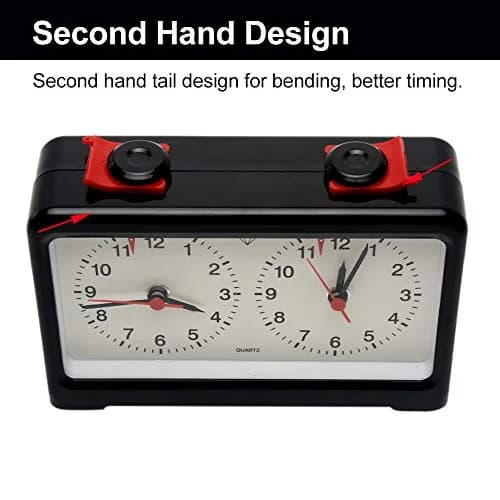 Just E Joy Classic Analog Style Chess Clock with Quartz Movement & Larger Base | Accurate Timing for Competitions thumbnail 6